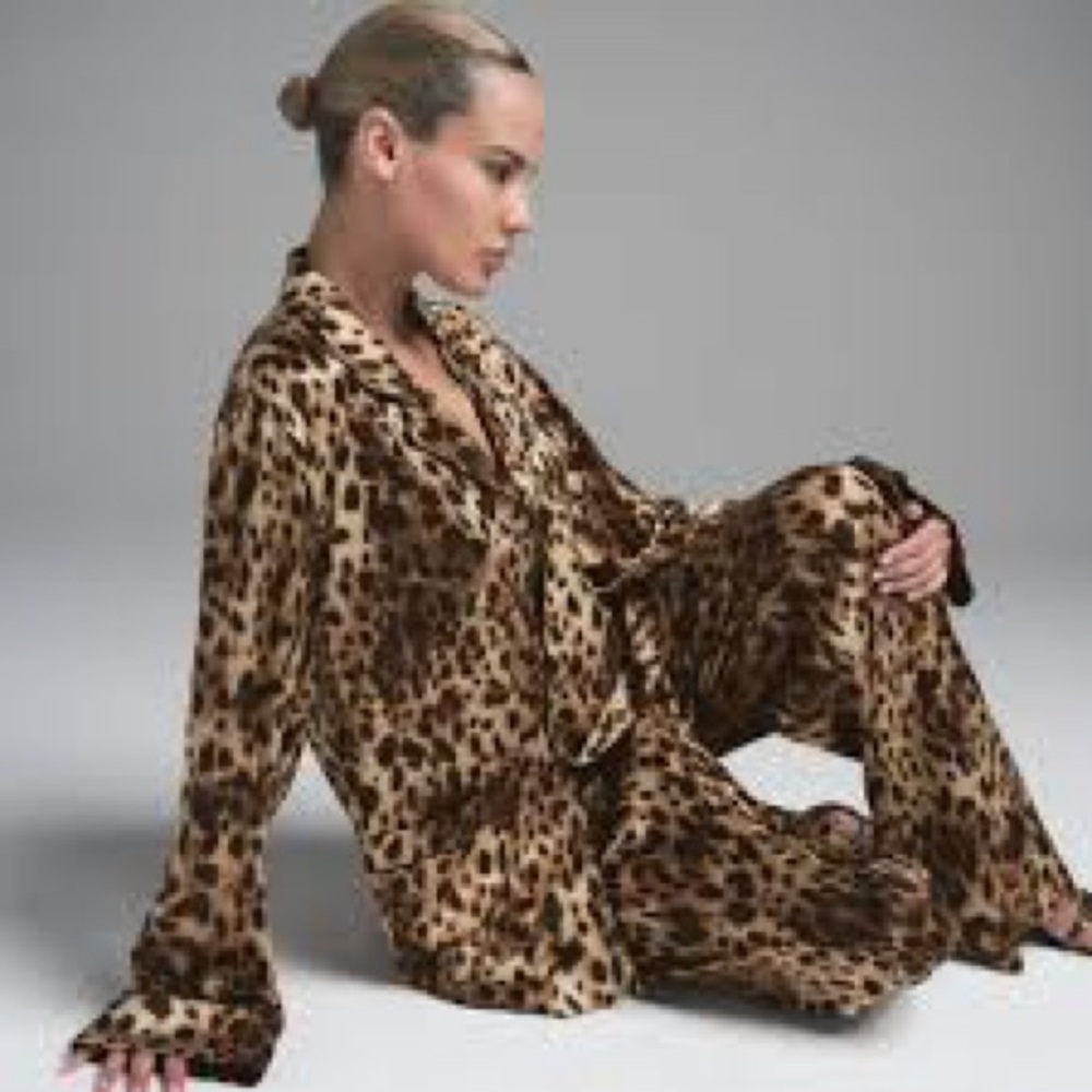 SKIMS × Dolce&Gabbana Silk Long Sleeve Sleep Set XXS